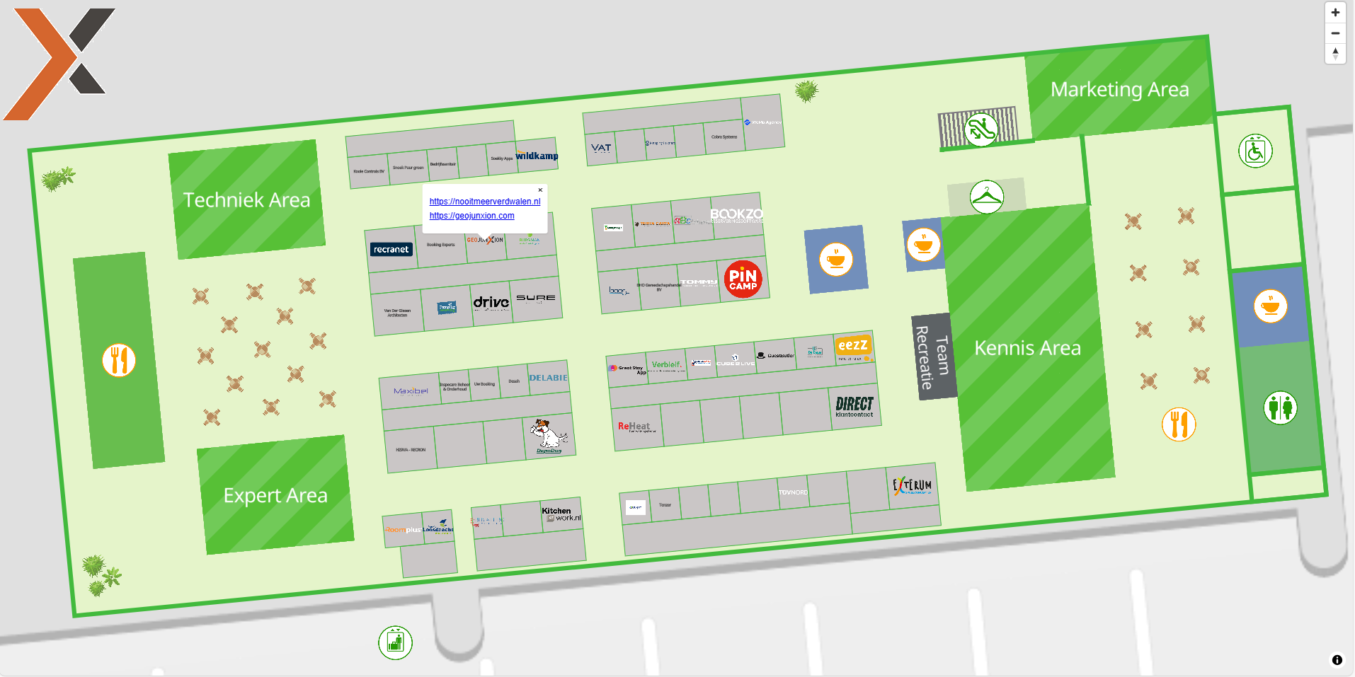 Digitale Interactieve Plattegrond ontwikkeld door GeoJunxion